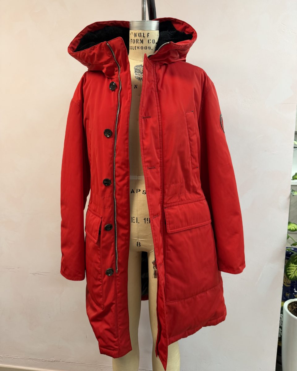 Carolina Herrera Red M Down Jacket (Factory Sample)