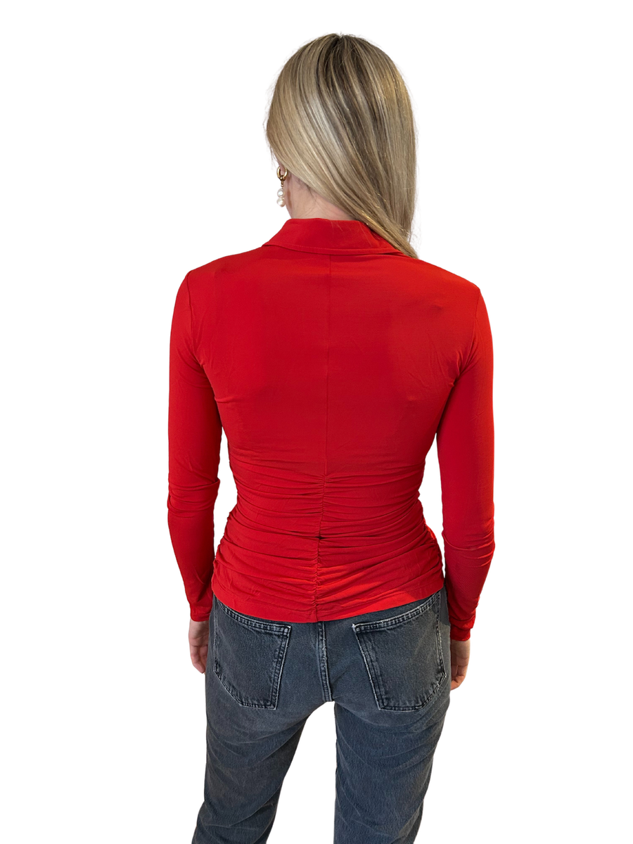 A.L.C Long Red Top