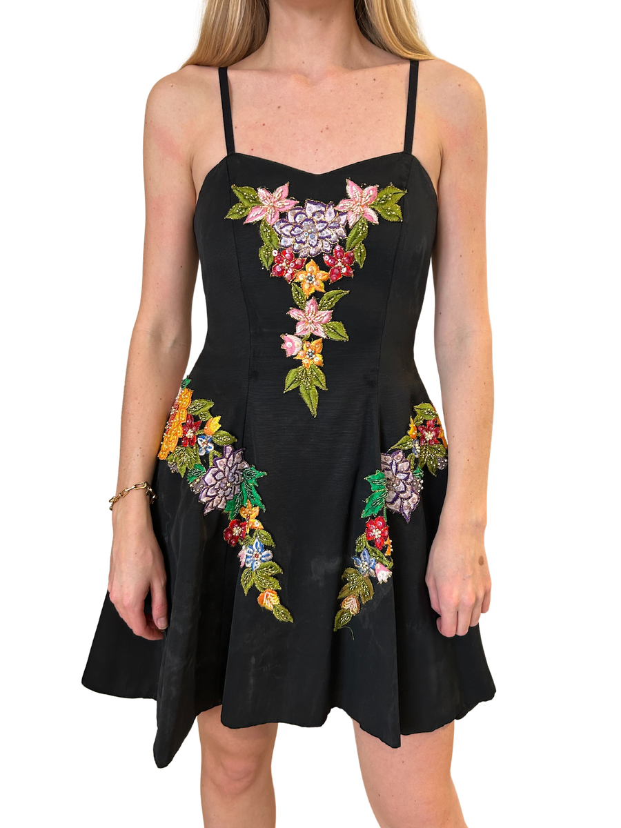 Black Flower Dress