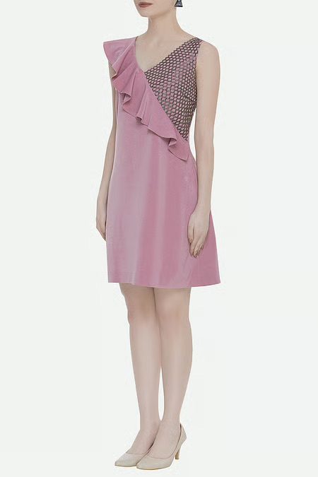 Kresha Lulla Pink Short Dress
