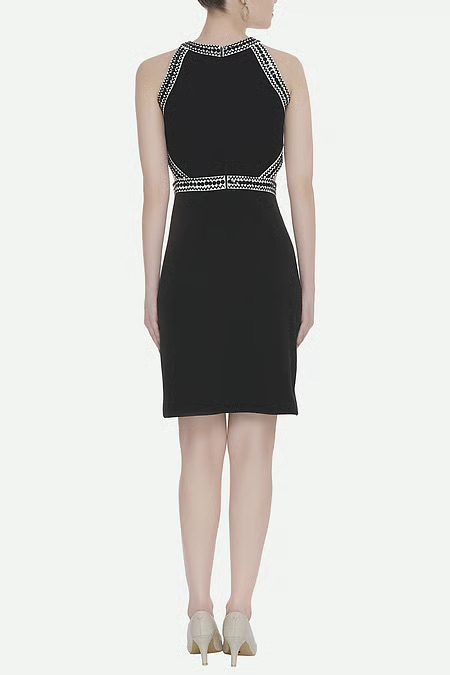 Kresha Lulla Black Embellished Short Dress