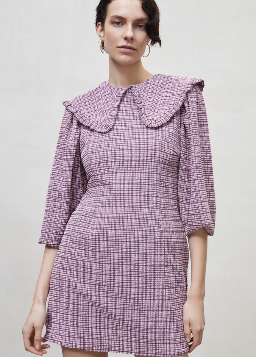 Checked Mini Dress