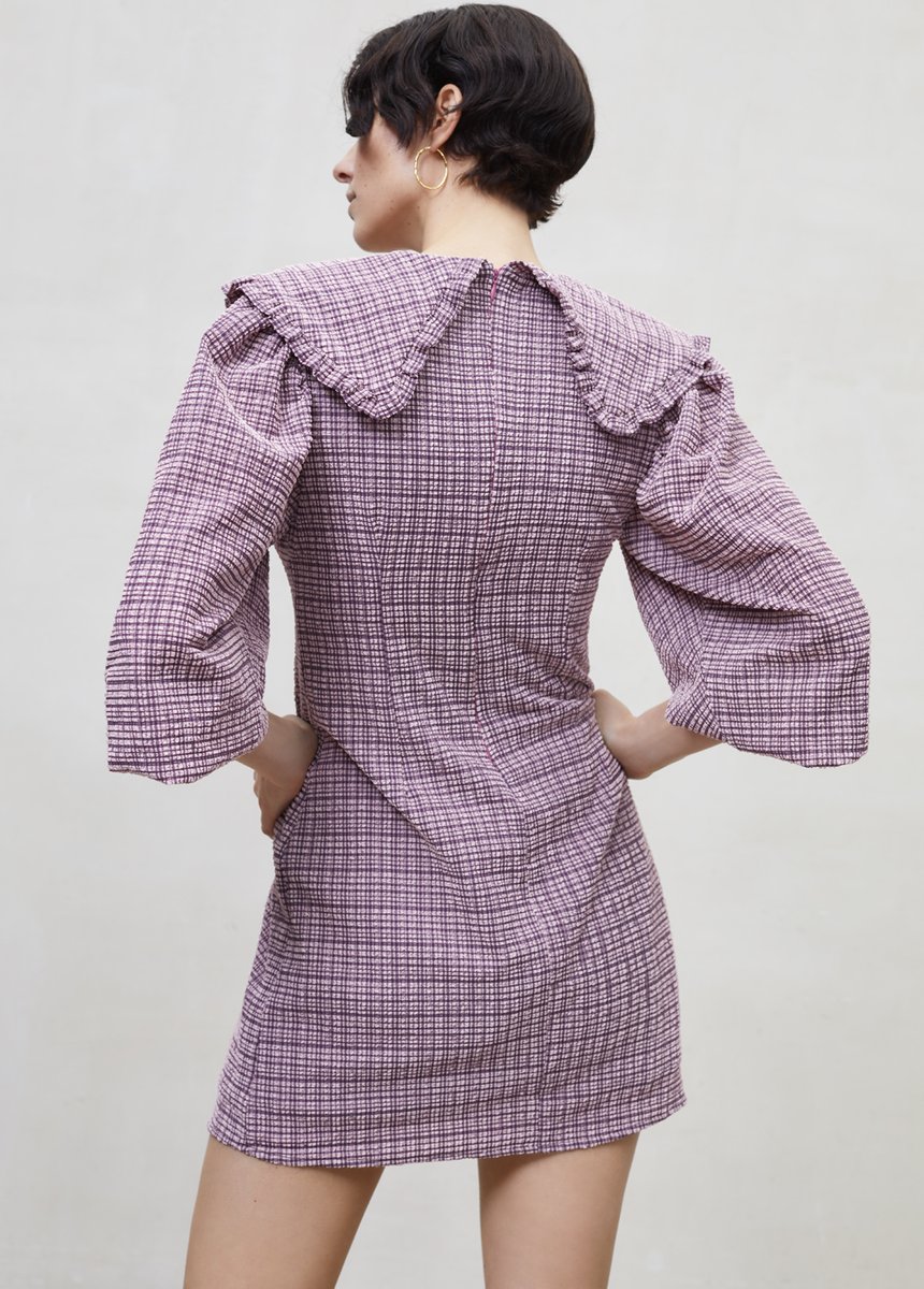 Checked Mini Dress