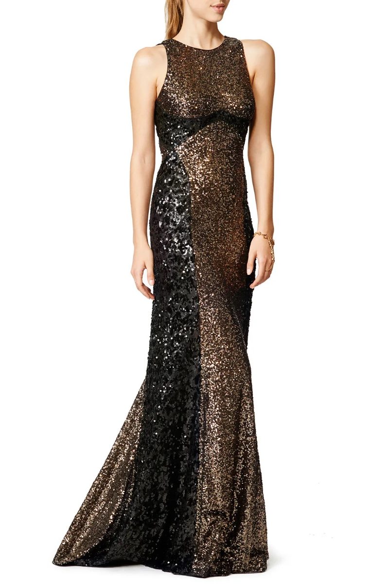 Badgley Mischika Sequined Gown