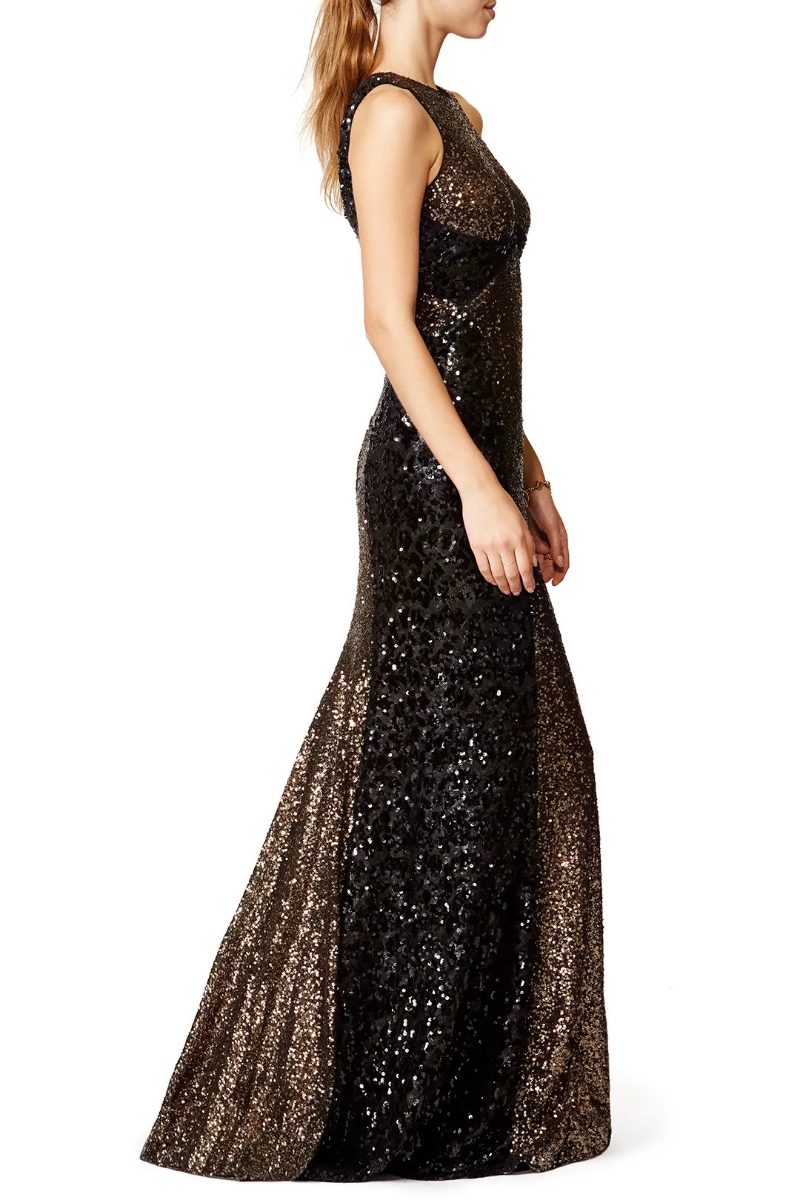 Badgley Mischika Sequined Gown