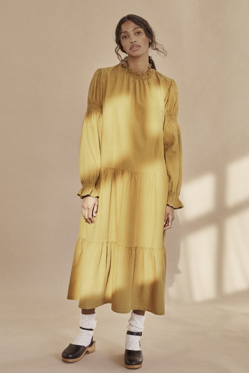 Brigette Women Mustard Dress