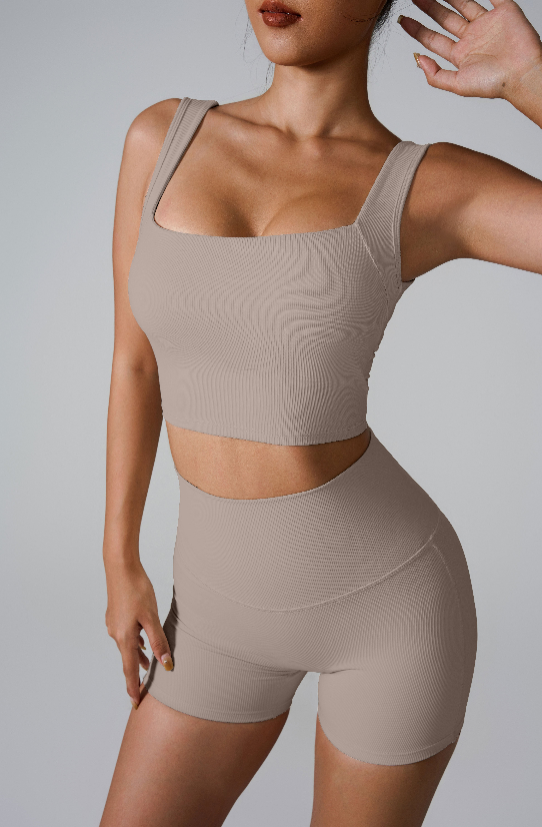 Hollow-Back Shockproof Sports Bra
