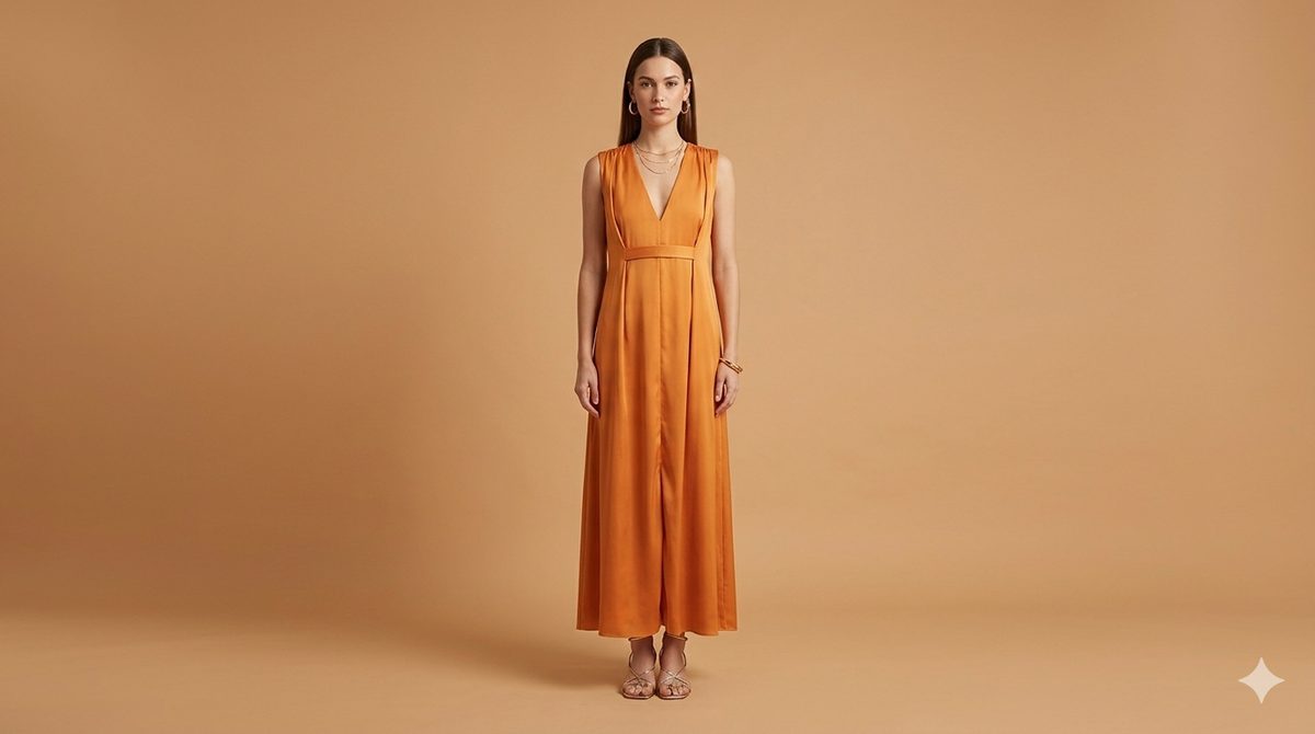 SORRENTO DRESS NO CHARMS ORANGE