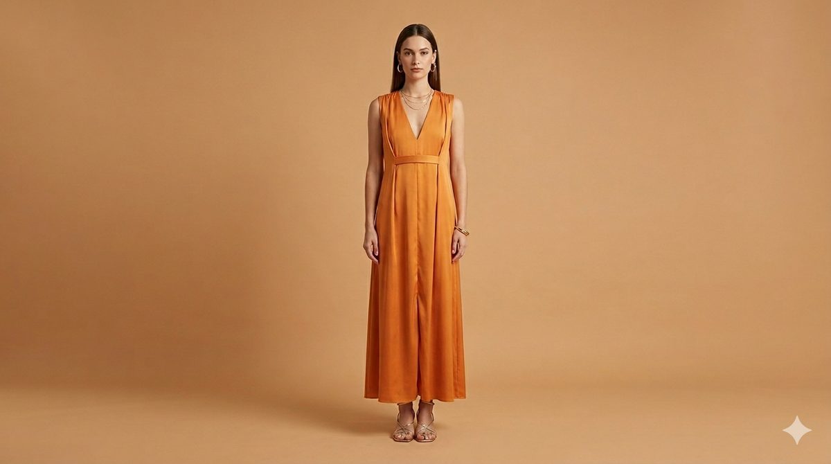 SORRENTO DRESS NO CHARMS ORANGE