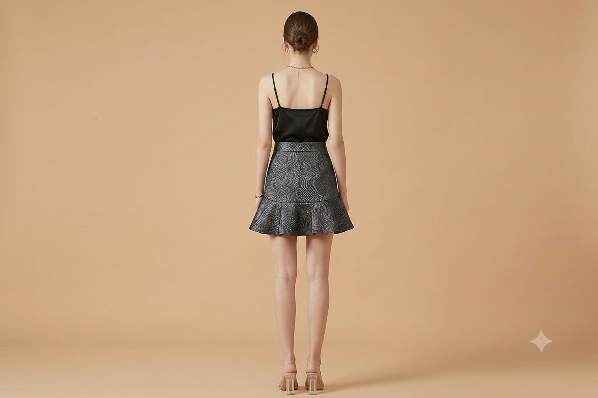 FANTASY SKIRT SHORT LENGTH GREY
