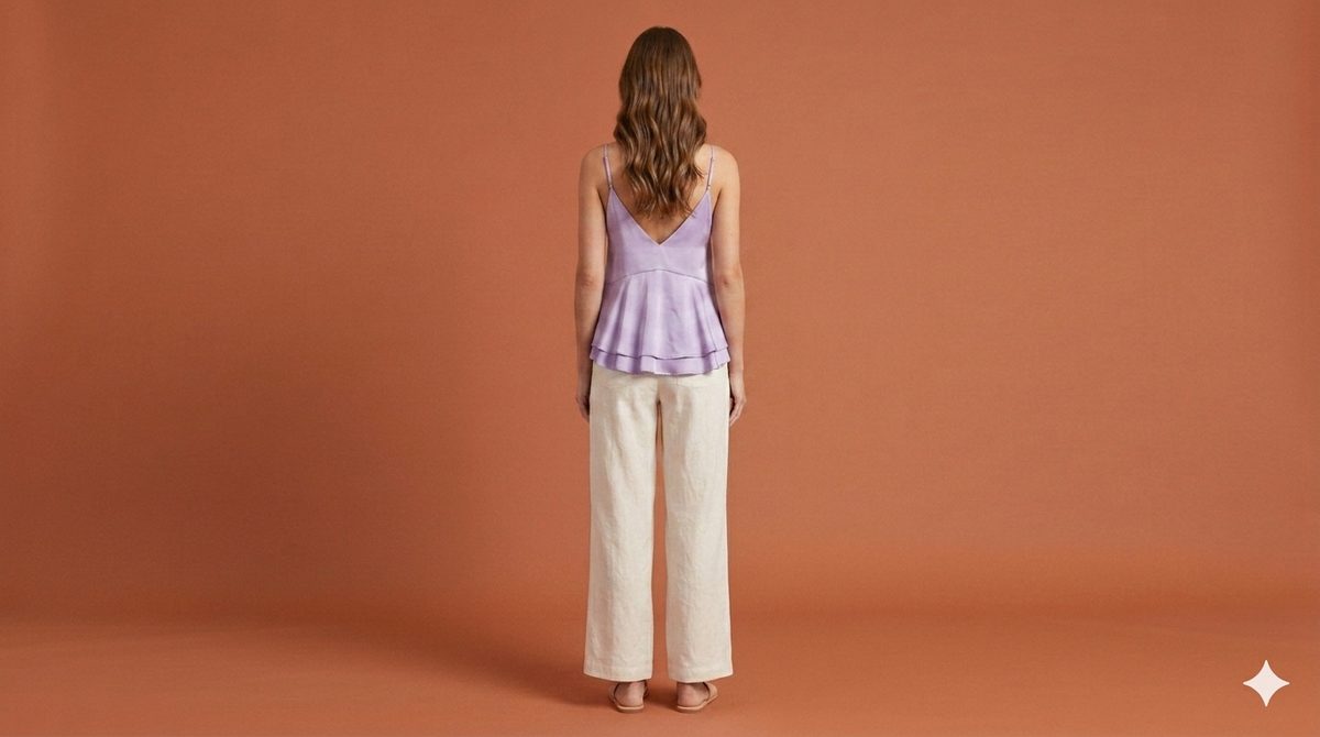 Satin Top Purple