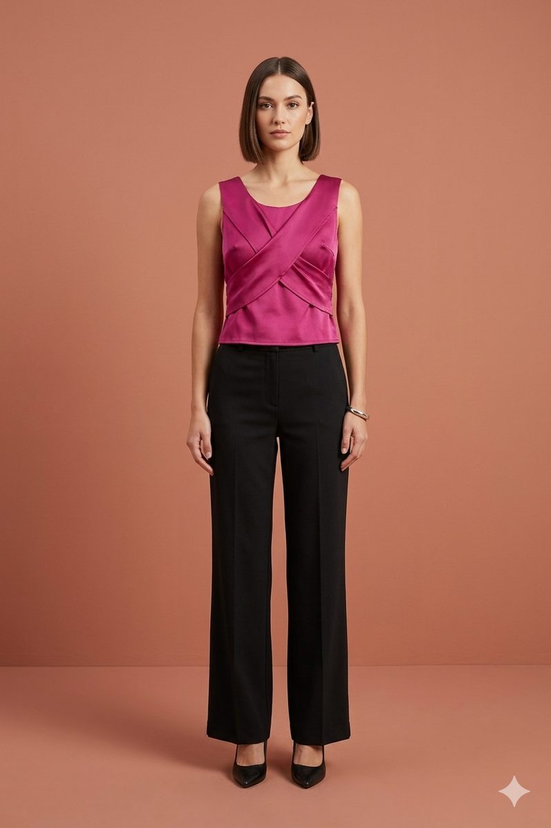 Satin Top Pink