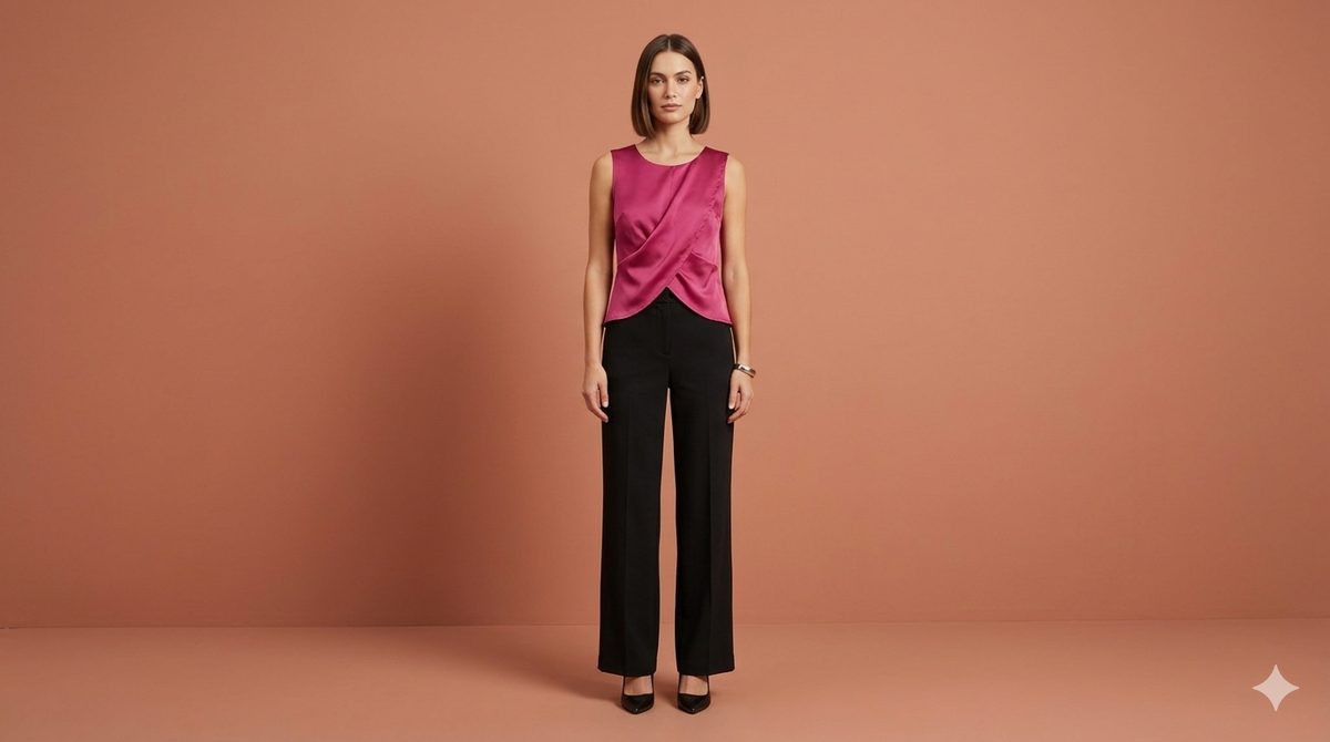 Satin Top Pink