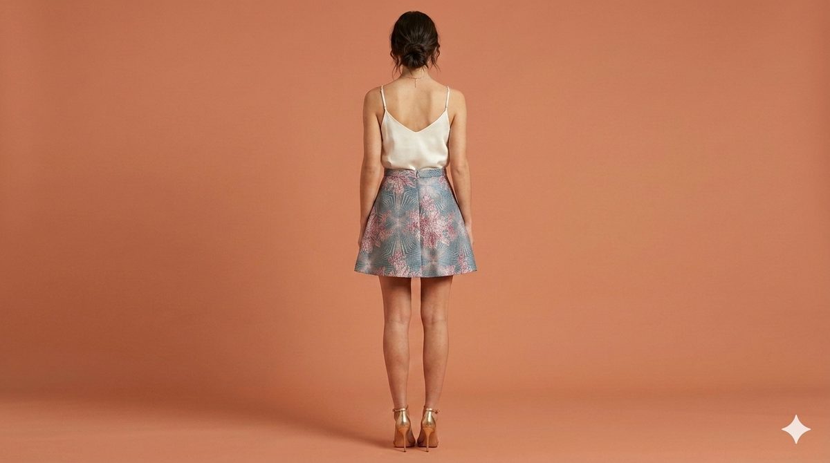 SAN FRANCISCO SKIRT SHORT LENGTH OPTIC LIGHT BLUE