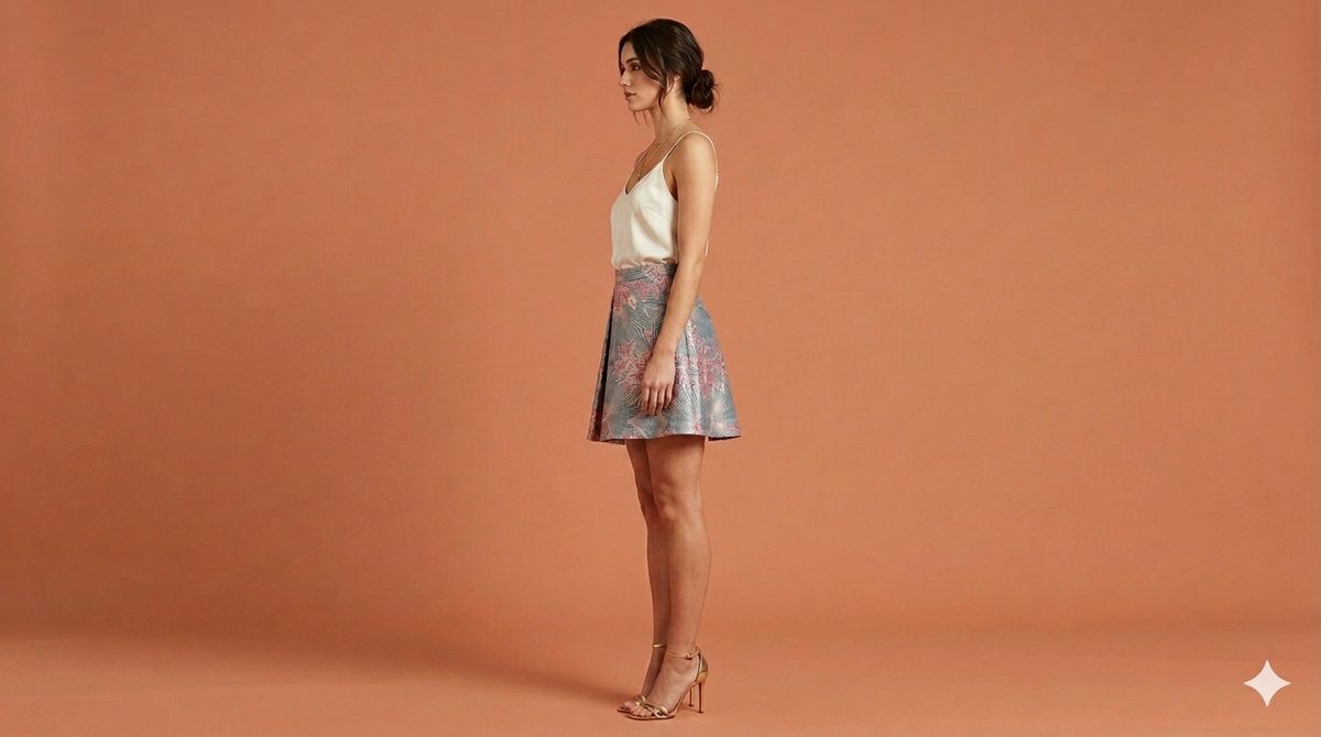 SAN FRANCISCO SKIRT SHORT LENGTH OPTIC LIGHT BLUE