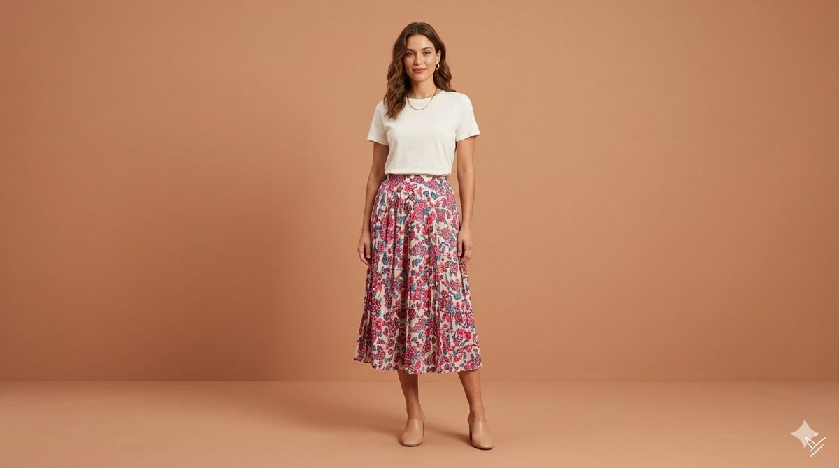 WALLET TAFFETA' SKIRT LONG LENGTH RED