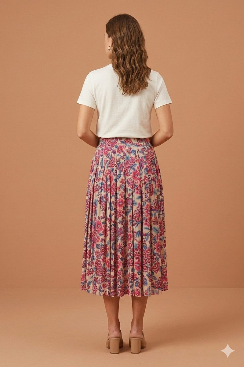 WALLET TAFFETA' SKIRT LONG LENGTH RED