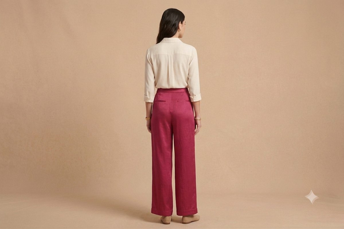 Satin Pink Trousers