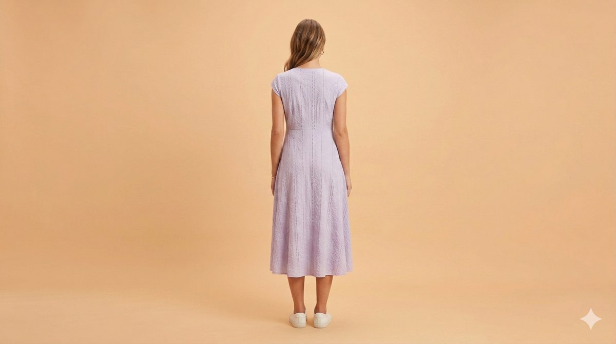 Barcelona Sangallo Dress Purple