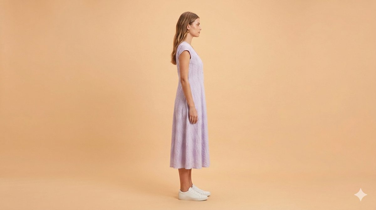 Barcelona Sangallo Dress Purple