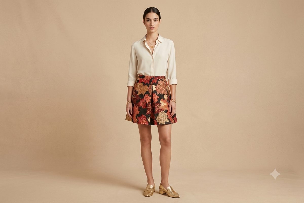 SAN FRANCISCO SKIRT SHORT LENGTH READ LEAF