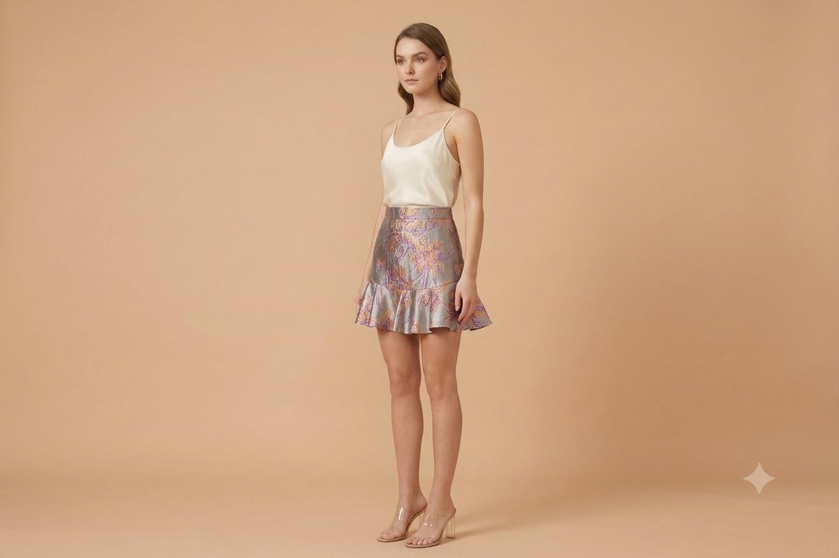 FANTASY SKIRT SHORT LENGTH PURPLE PINK