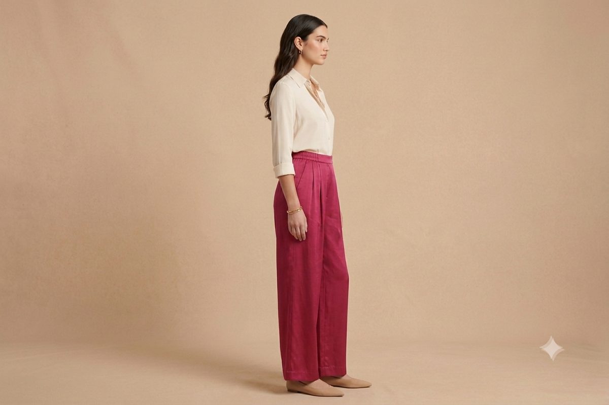 Satin Pink Trousers