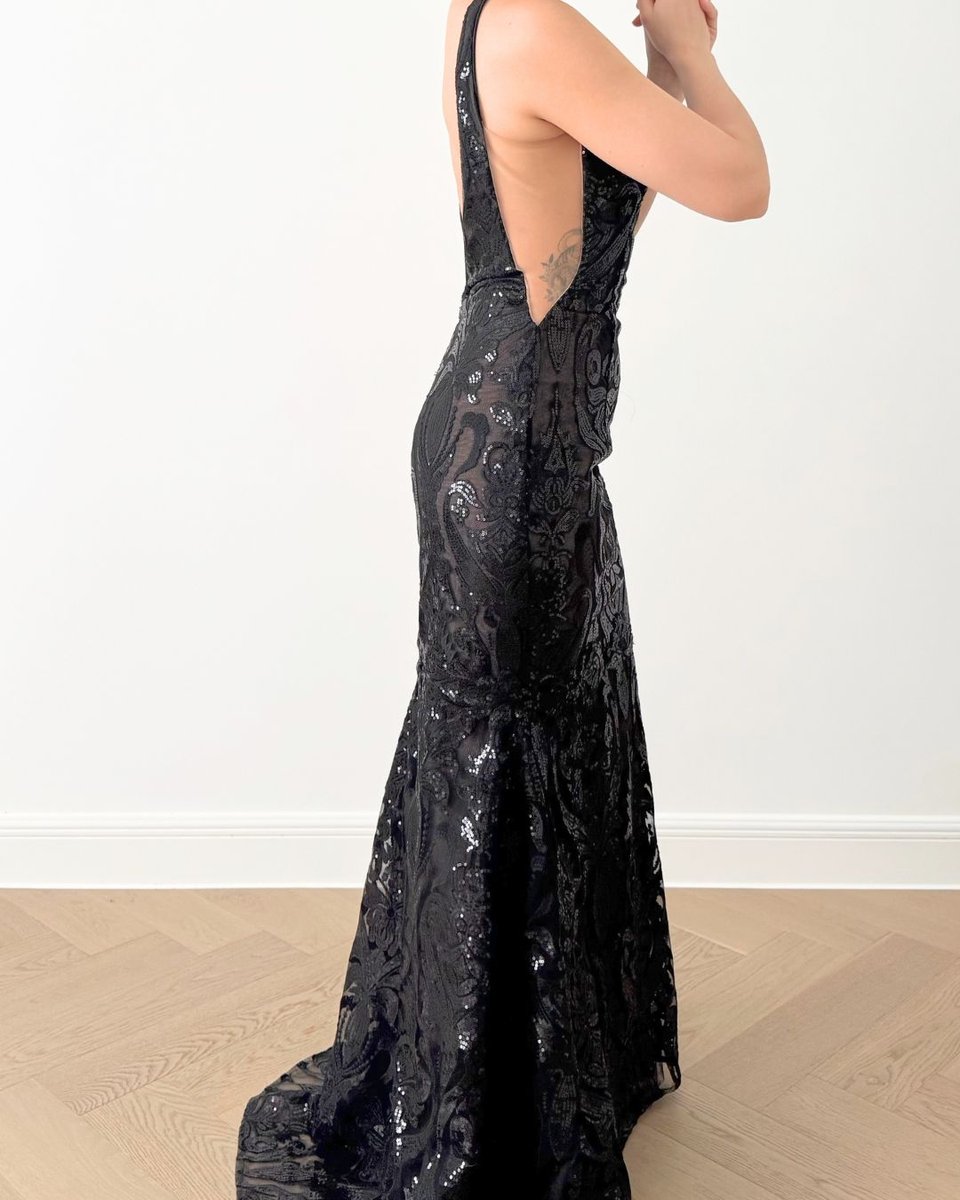 Independent Designer Black Gown