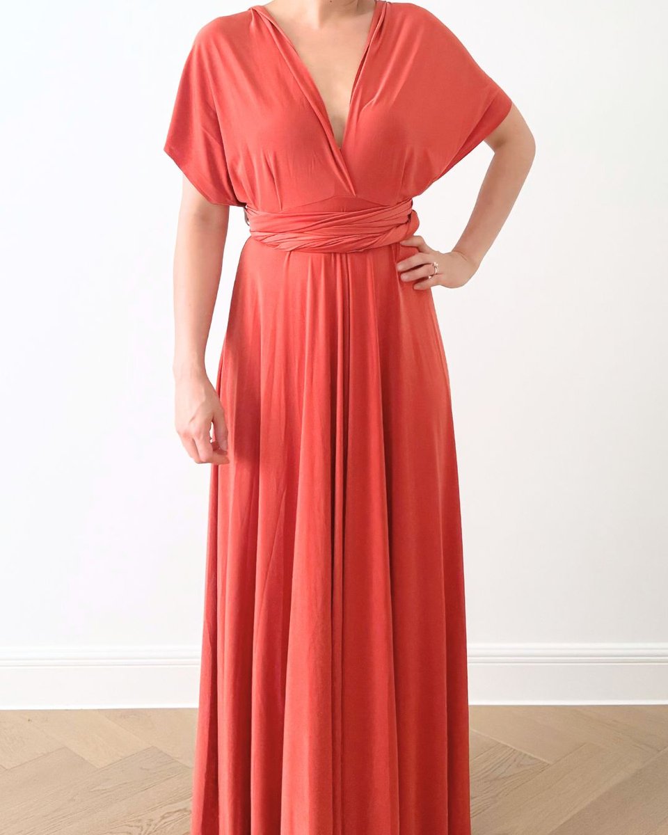 Multi Red Long Dress