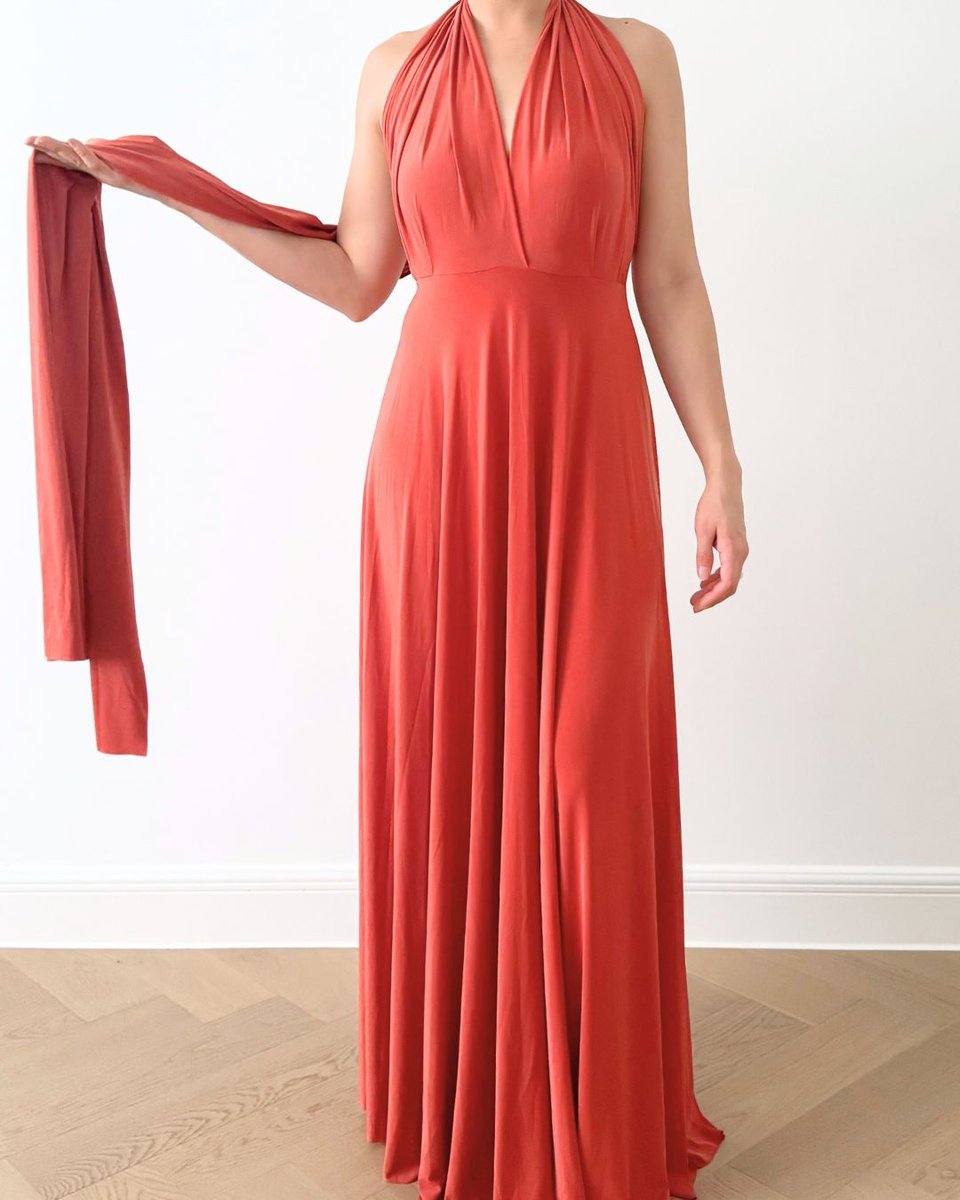 Multi Red Long Dress