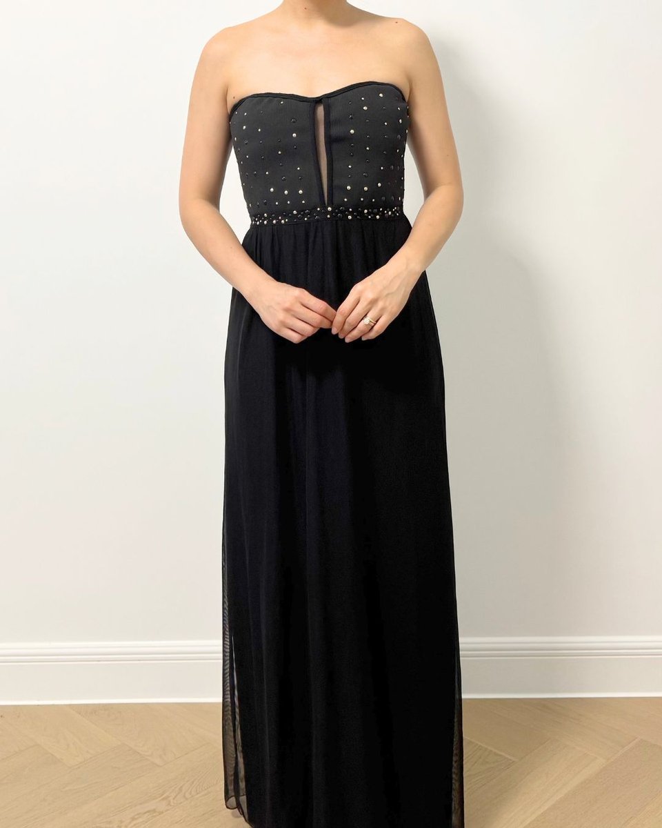 Strapless Black Gown