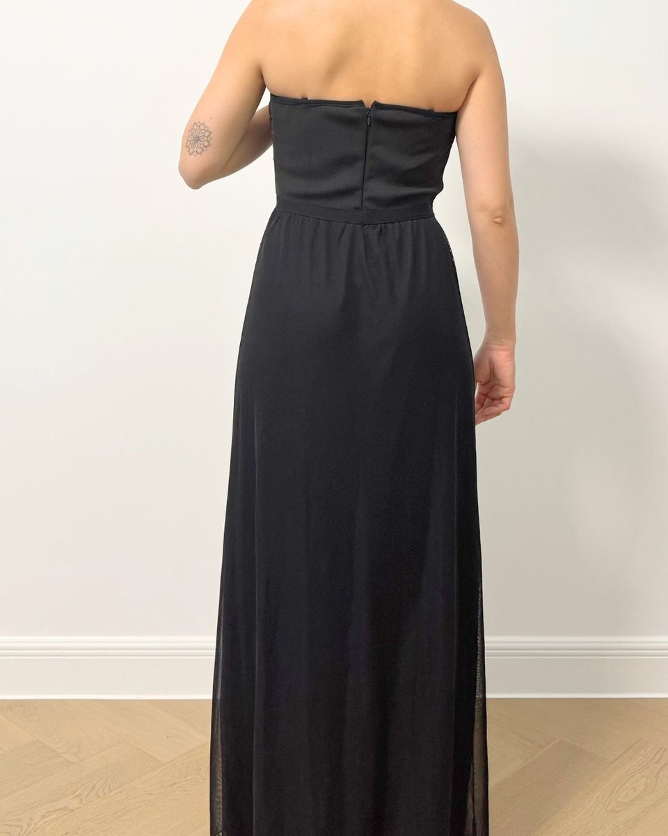 Strapless Black Gown