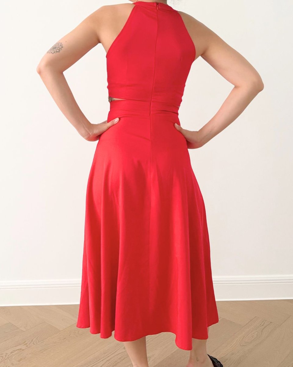 Red Midi Dress