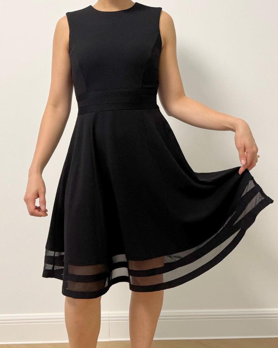 Calvin Klein Black Midi Dress