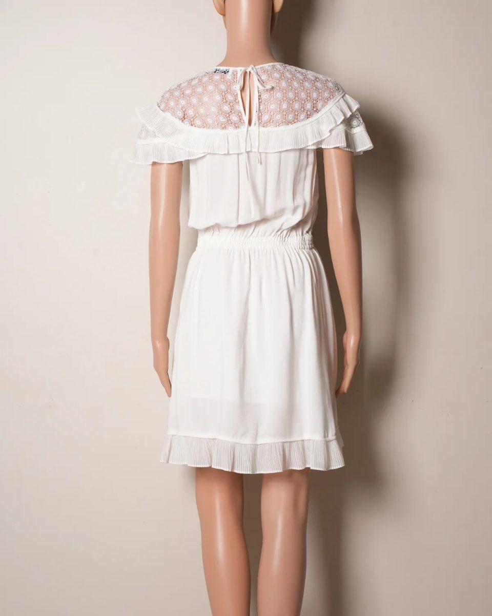 Sandro White Short Dress