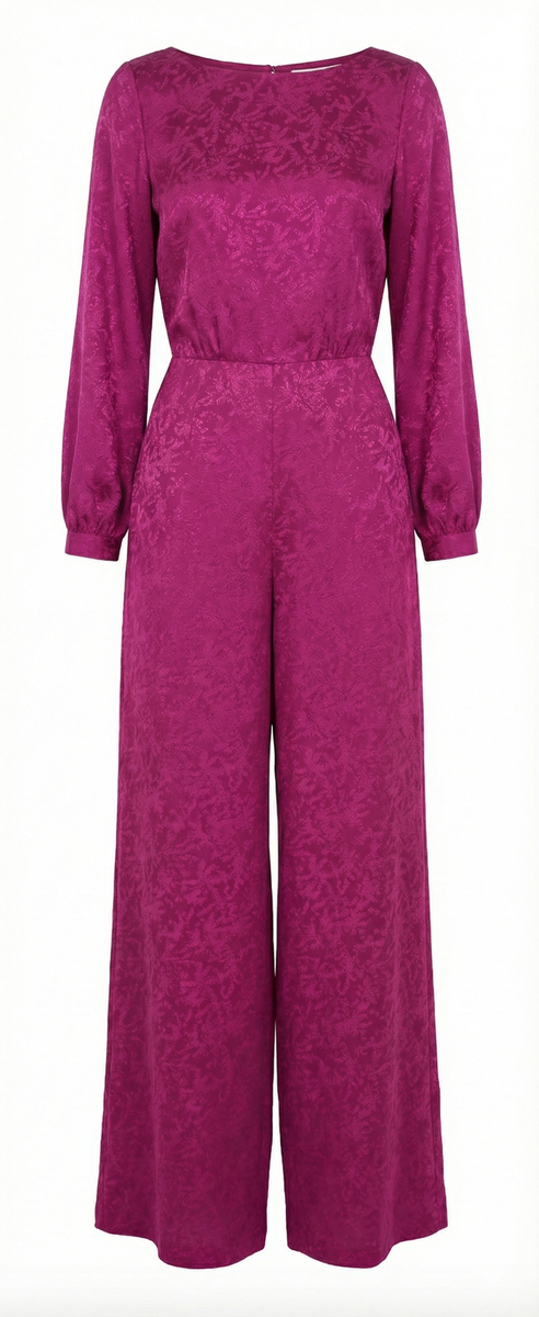 Sezane Fuchsia Debbie Jumpsuit