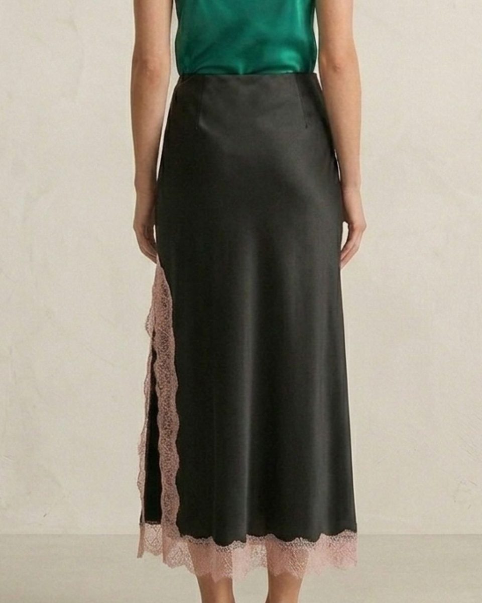 Phillip Lim Black Silk Skirt