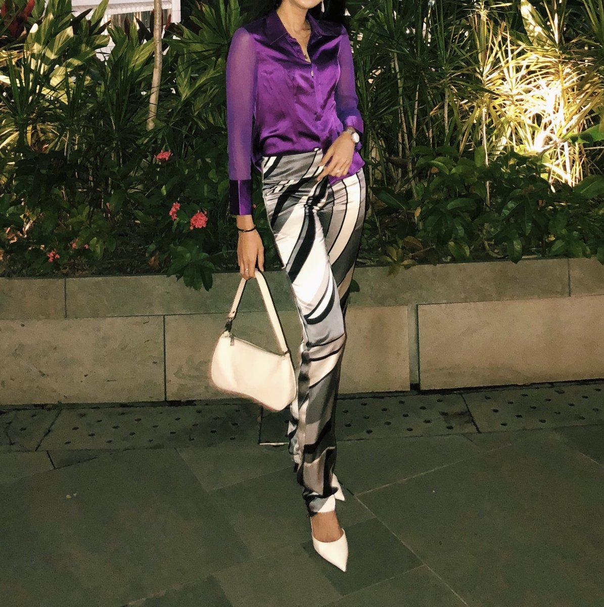 Isabella Wren, Silk Swirl Trousers