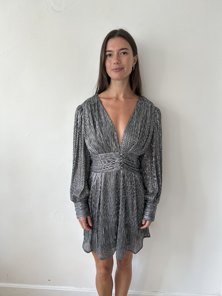 Suncoo Paris Silver Short Dress