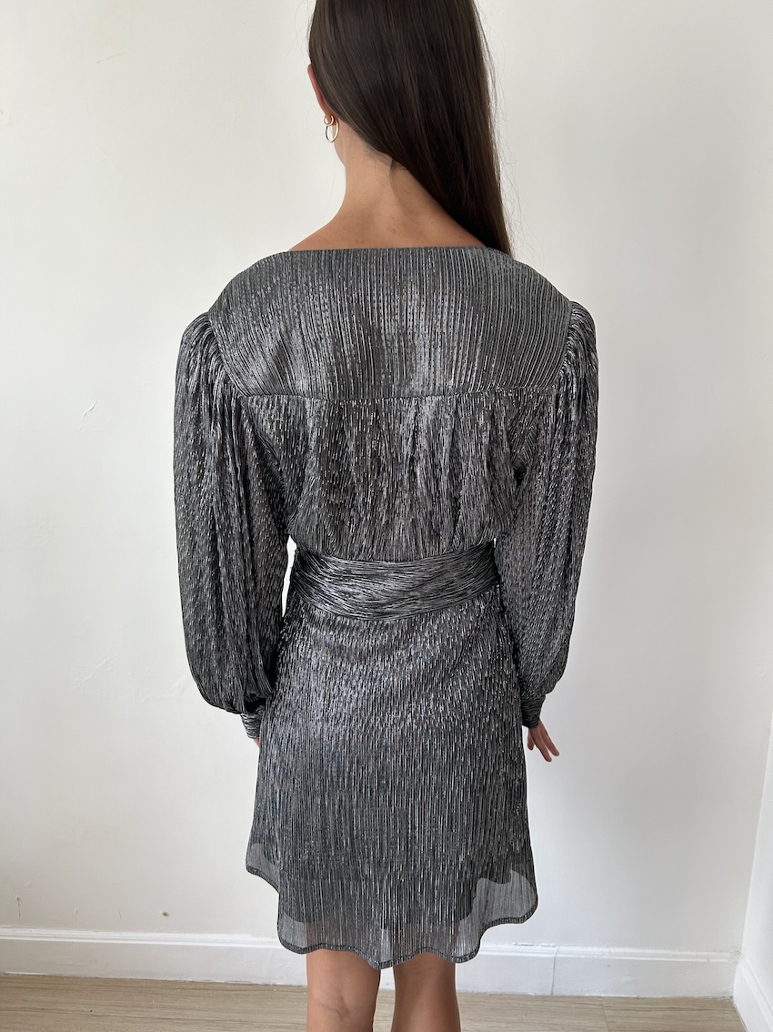 Suncoo Paris Silver Short Dress