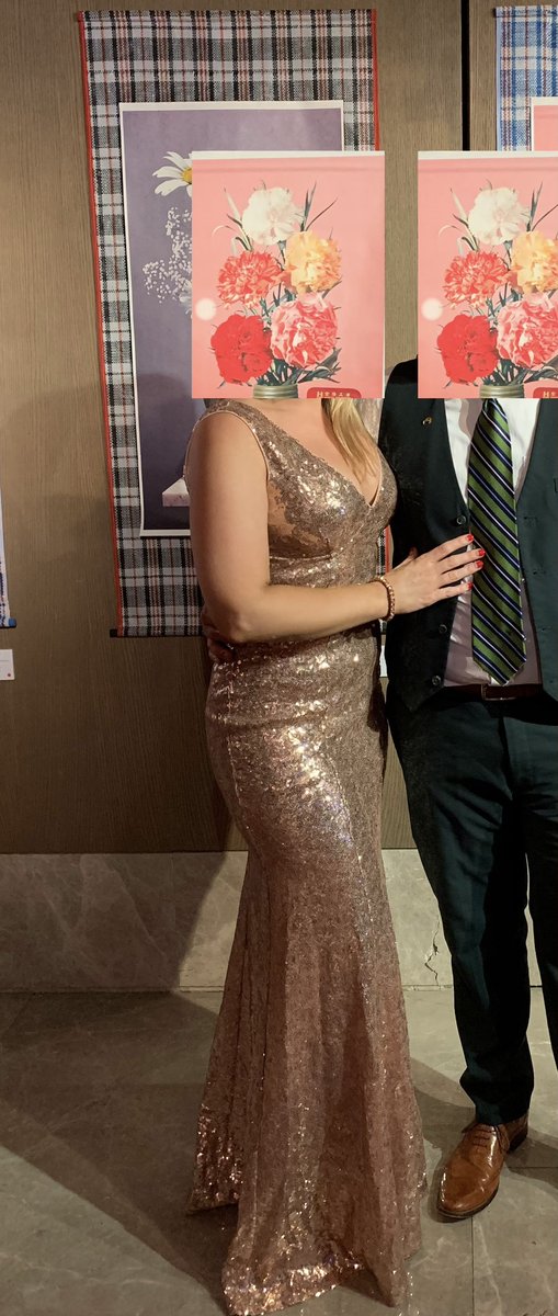 Champagne Sequin Party Dress