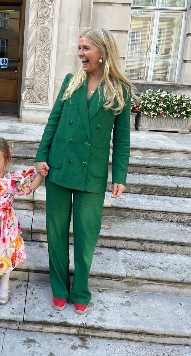 Sezane Green Suit