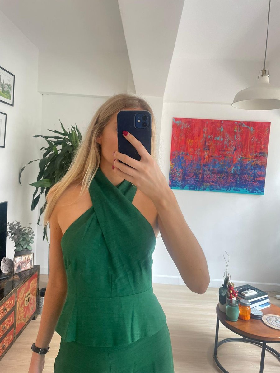 Sezane Green Halterneck Co-Ord
