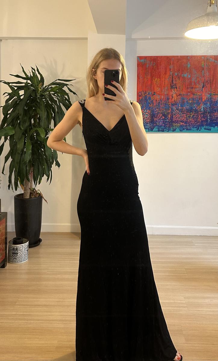 Emilio Pucci Long Black Evening Dress