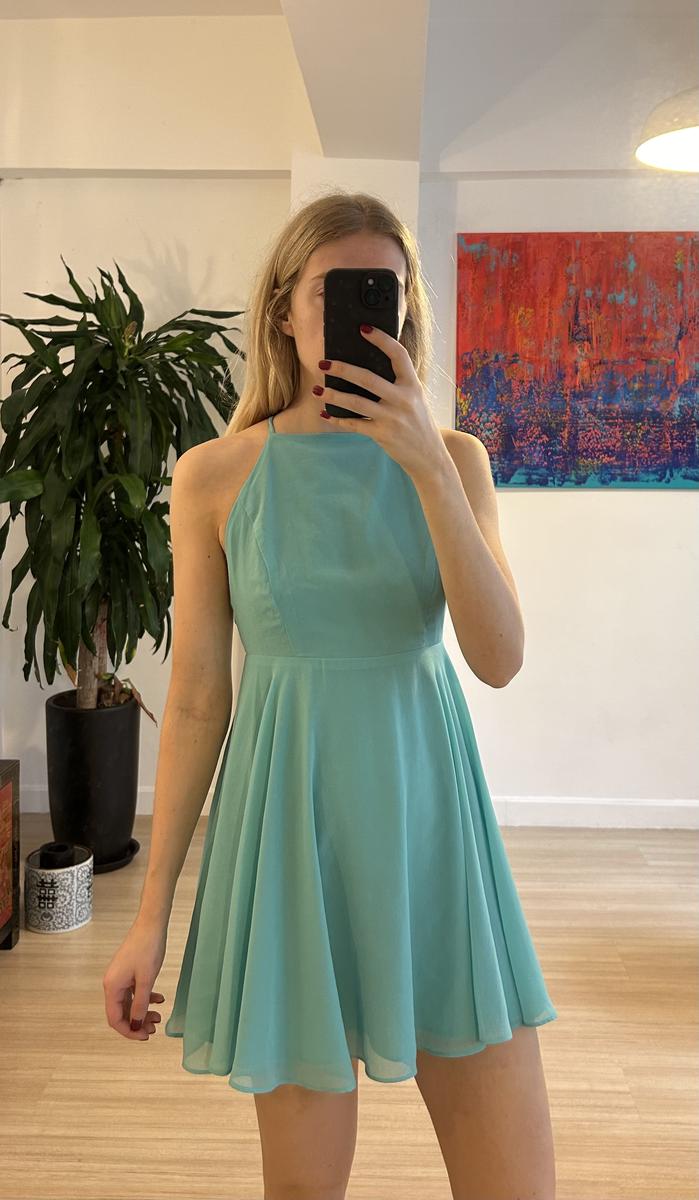 Silence + Noise Turquoise Short Dress