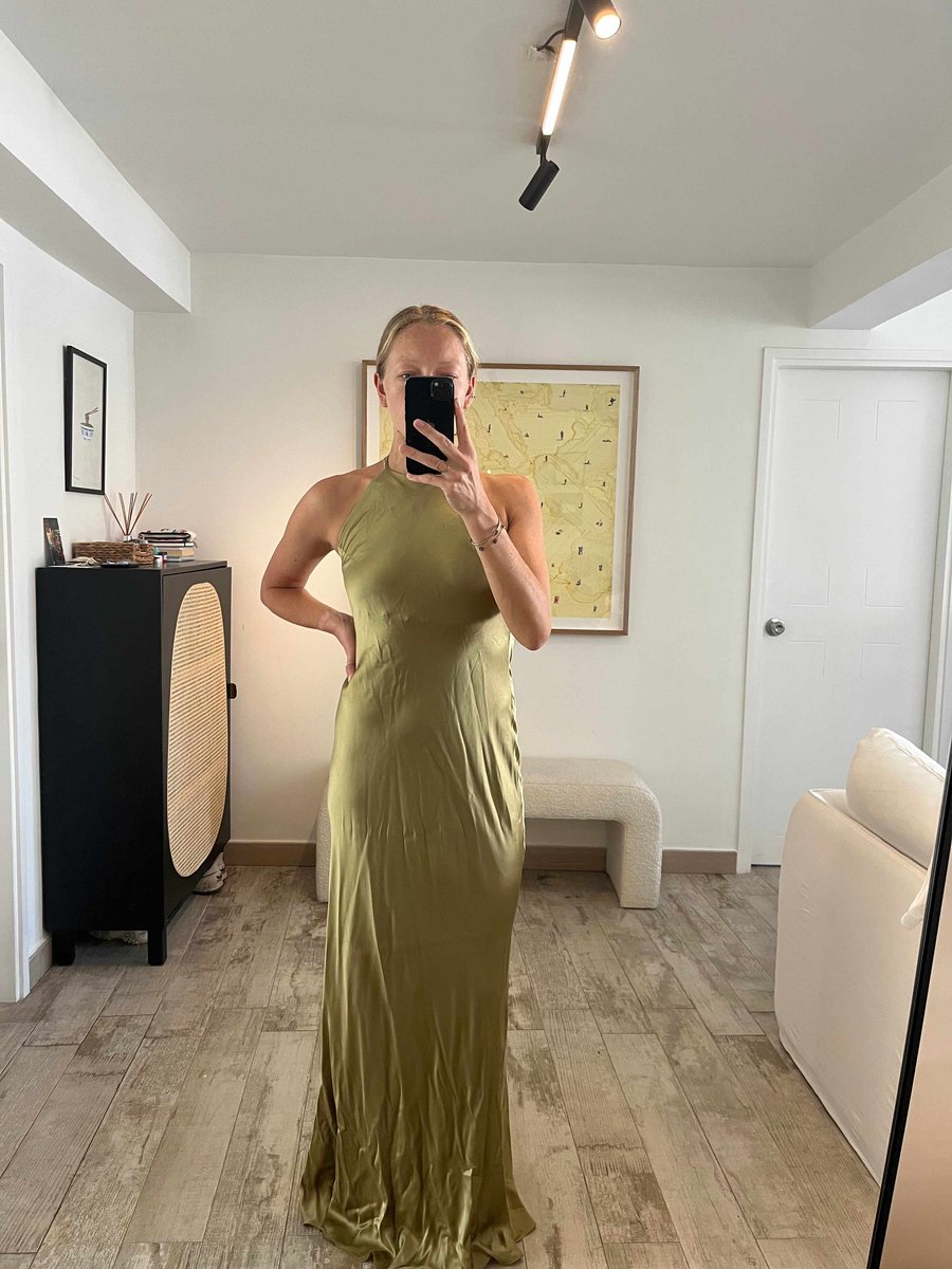 Jeany Dress - Olive Oil