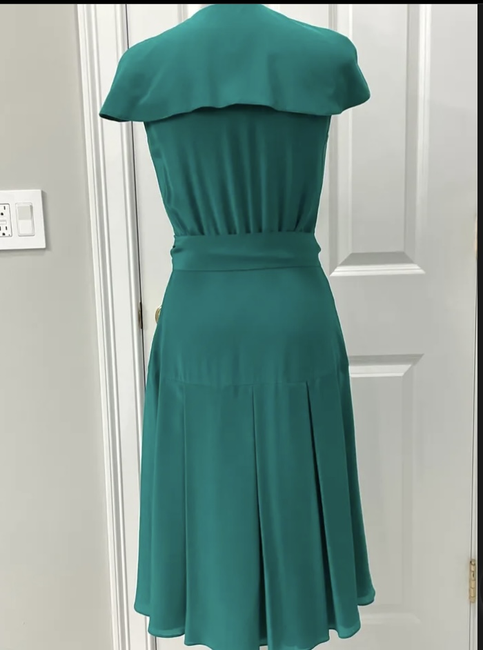 Burberry Wrap Dress with Cape