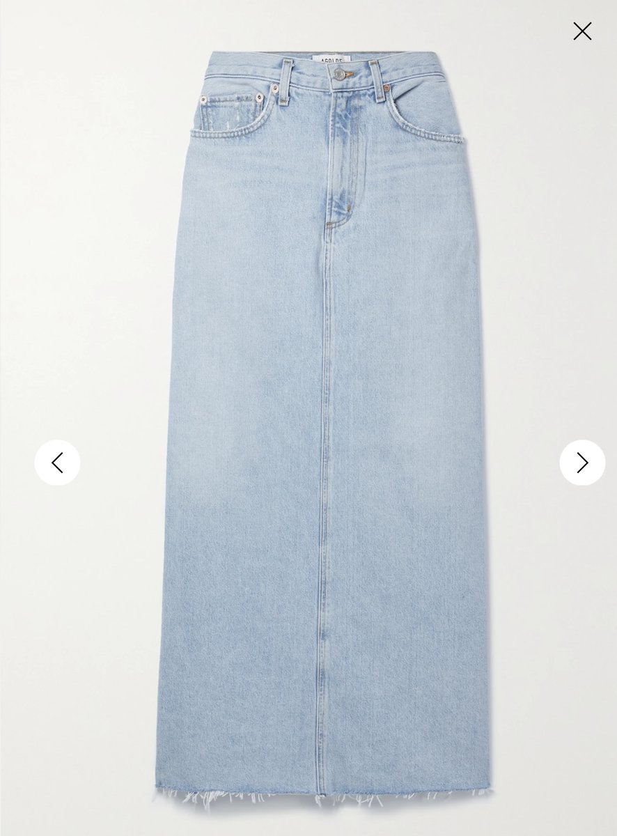 Agolde Denim Maxi Skirt