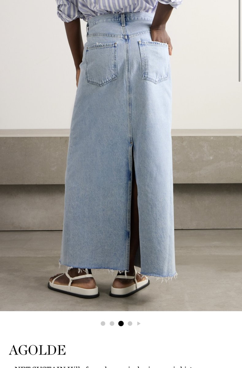 Agolde Denim Maxi Skirt