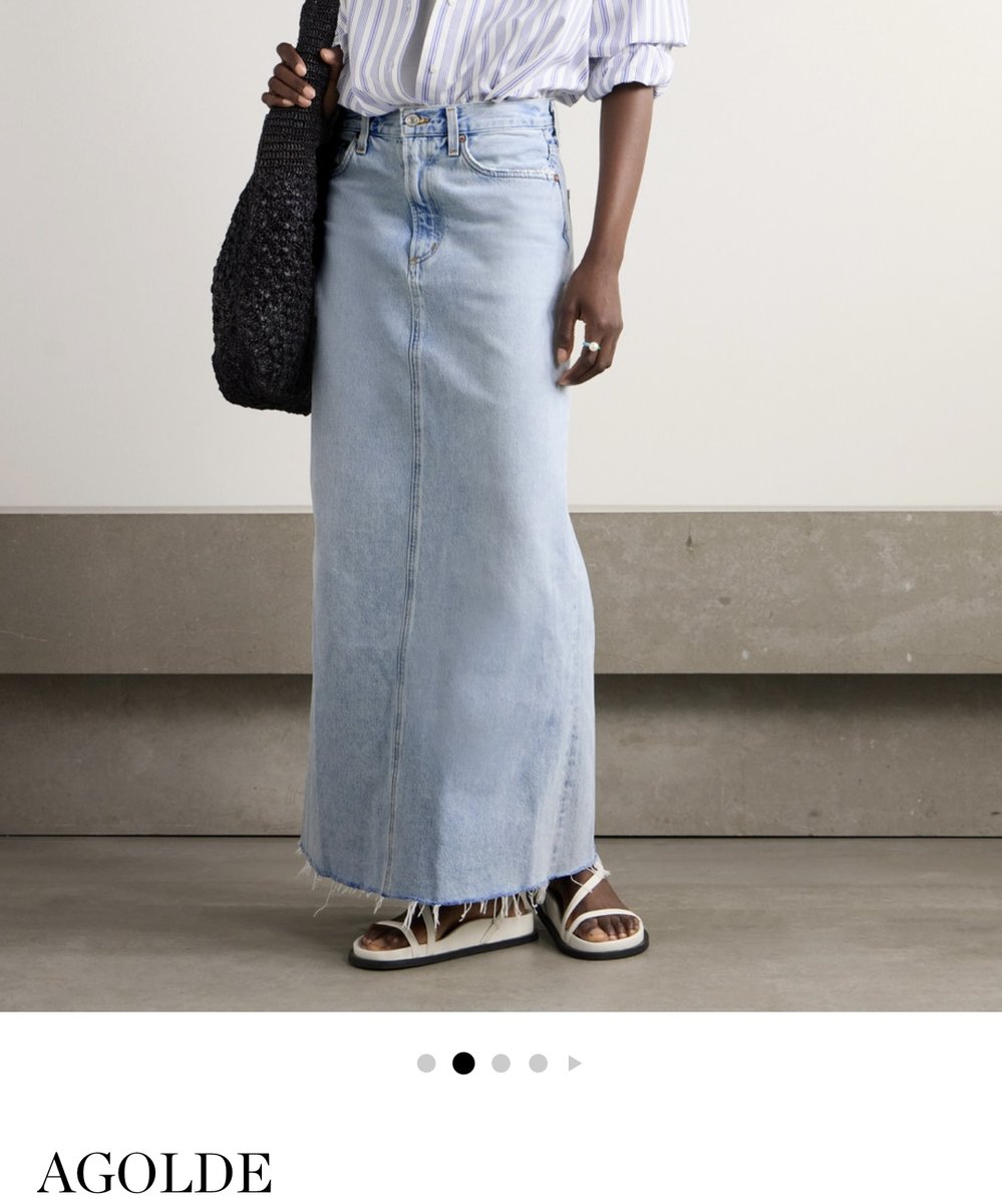 Agolde Denim Maxi Skirt